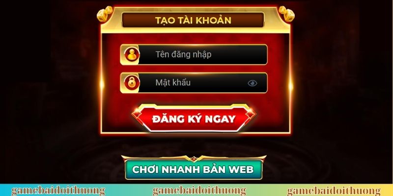 Đăng ký tài khoản để tham gia giải trí dễ dàng, thuận tiện