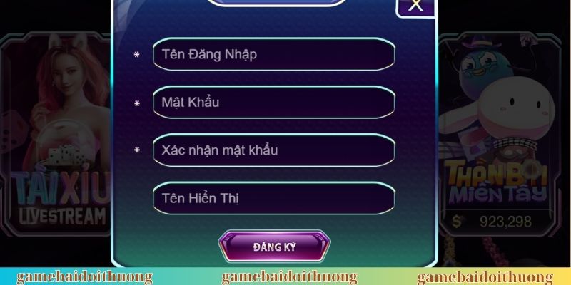 Hoàn thành đăng ký là điều kiện đầu tiên để tham gia giải trí