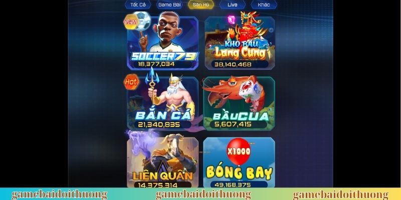 Trò chơi hot luôn được đánh giá cao tại trang web